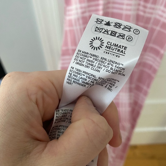 Reformation. Pink Plaid Midi Dress, Beauden Dress - Picture 7 of 7